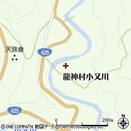 和歌山県田辺市龍神村小又川230周辺の地図