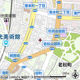 〒801-0851 福岡県北九州市門司区東本町の地図