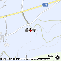 愛媛県松山市善応寺周辺の地図