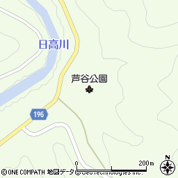芦谷公園周辺の地図