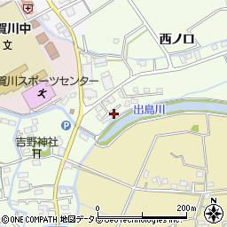 徳島県阿南市那賀川町上福井西ノ口45-7周辺の地図