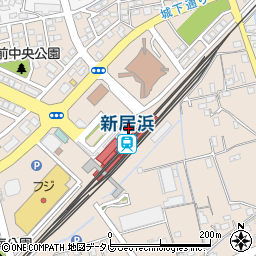 新居浜駅前駐輪場周辺の地図