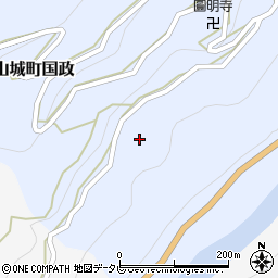 徳島県三好市山城町国政362-1周辺の地図