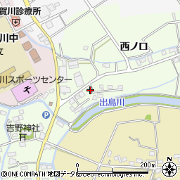 徳島県阿南市那賀川町上福井西ノ口45-22周辺の地図