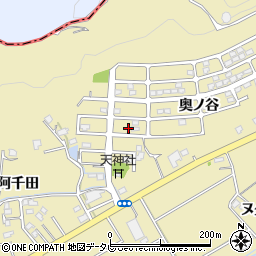 徳島県阿南市羽ノ浦町岩脇奥ノ谷6-208周辺の地図