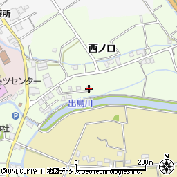 徳島県阿南市那賀川町上福井西ノ口45-24周辺の地図