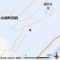 徳島県三好市山城町国政200-1周辺の地図
