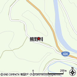 和歌山県日高郡日高川町熊野川75周辺の地図