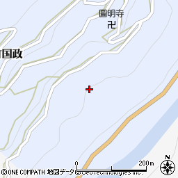 徳島県三好市山城町国政264-1周辺の地図