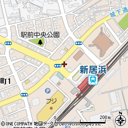 駅レンタカー新居浜営業所周辺の地図