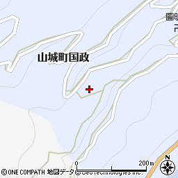 徳島県三好市山城町国政455周辺の地図