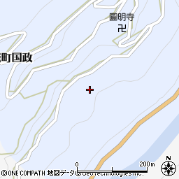徳島県三好市山城町国政256周辺の地図