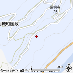 徳島県三好市山城町国政201周辺の地図