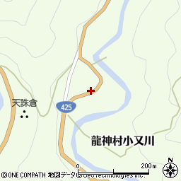 和歌山県田辺市龍神村小又川258周辺の地図