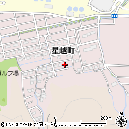 愛媛県新居浜市星越町周辺の地図