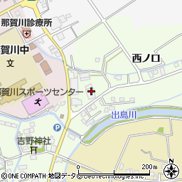 徳島県阿南市那賀川町上福井西ノ口1周辺の地図