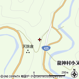 和歌山県田辺市龍神村小又川268周辺の地図