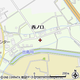 徳島県阿南市那賀川町上福井西ノ口55周辺の地図