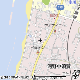 愛媛新聞　エリアサービス北条南周辺の地図