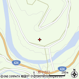和歌山県日高郡日高川町熊野川626周辺の地図