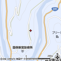 愛媛県四国中央市新宮町新宮33周辺の地図