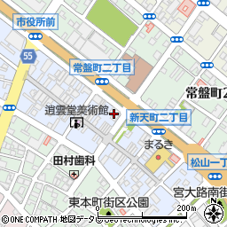 福岡銀行宇部支店周辺の地図
