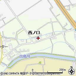 徳島県阿南市那賀川町上福井西ノ口58周辺の地図