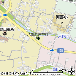 八幡若宮神社周辺の地図