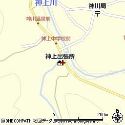 熊野市神上出張所周辺の地図