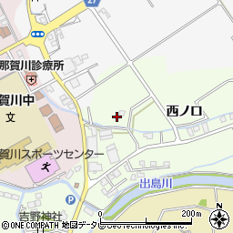 徳島県阿南市那賀川町上福井西ノ口125周辺の地図