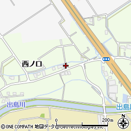 徳島県阿南市那賀川町上福井西ノ口160周辺の地図