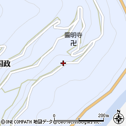徳島県三好市山城町国政194周辺の地図