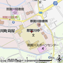 阿南市立那賀川中学校周辺の地図