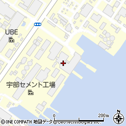 ＵＢＥ三菱セメント株式会社　宇部セメント工場周辺の地図