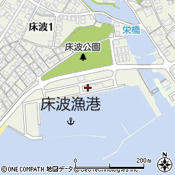 山口県漁業協同組合　床波支店セリ場周辺の地図