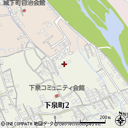 四国電力新居浜アパート周辺の地図