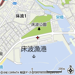 山口県漁業協同組合　床波支店周辺の地図