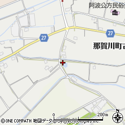 徳島県阿南市那賀川町古津周辺の地図