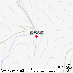 雨乞の滝周辺の地図