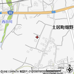 愛媛県四国中央市土居町畑野周辺の地図