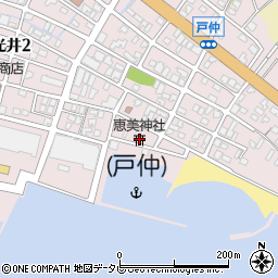 恵美神社周辺の地図