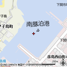 南風泊港周辺の地図
