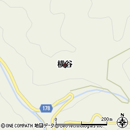 愛媛県松山市横谷周辺の地図