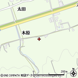 徳島県小松島市櫛渕町木原周辺の地図