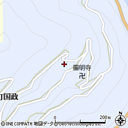 徳島県三好市山城町国政387周辺の地図