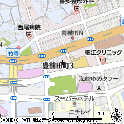 山口県下関市豊前田町周辺の地図