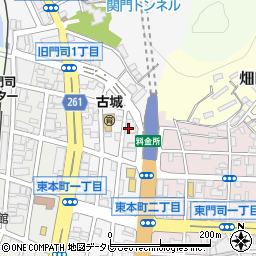 ポーラ化粧品門司港営業所周辺の地図