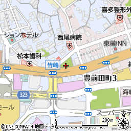 竹崎公園周辺の地図