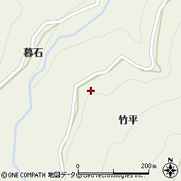 徳島県名西郡神山町下分竹平周辺の地図