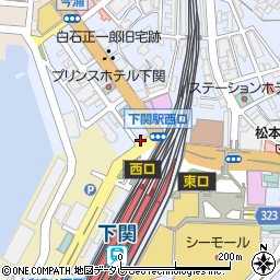 ニッポンレンタカー下関駅西口営業所周辺の地図